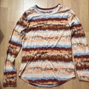 Tie-Dye Long Sleeve Top